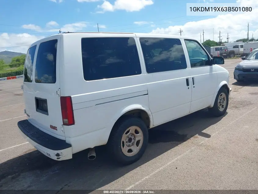 2003 GMC Safari VIN: 1GKDM19X63B501080 Lot: 45336371