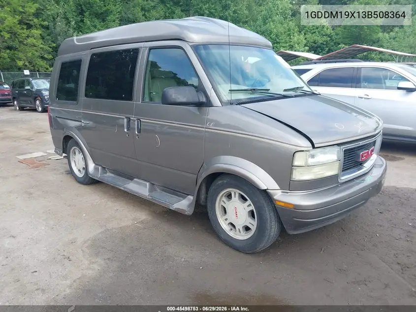 2003 GMC Safari Upfitter VIN: 1GDDM19X13B508364 Lot: 45498753