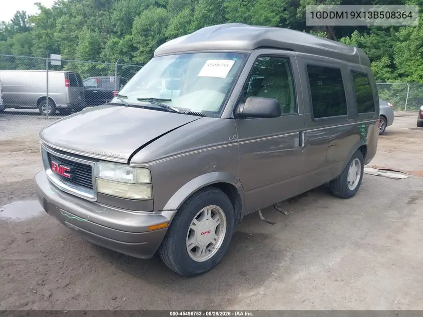 2003 GMC Safari Upfitter VIN: 1GDDM19X13B508364 Lot: 45498753