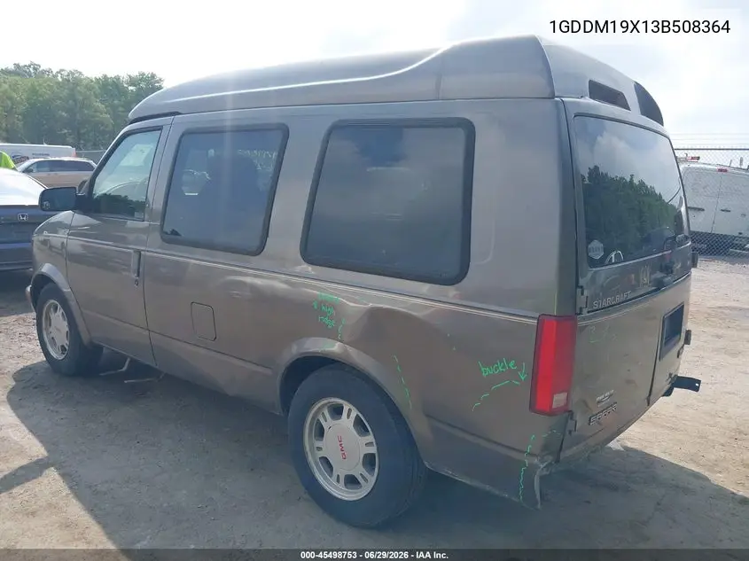 2003 GMC Safari Upfitter VIN: 1GDDM19X13B508364 Lot: 45498753