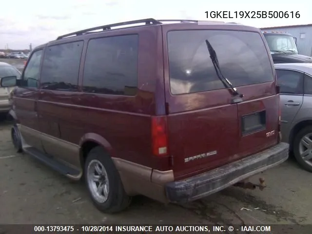 2005 GMC Safari VIN: 1GKEL19X25B500616 Lot: 13793475