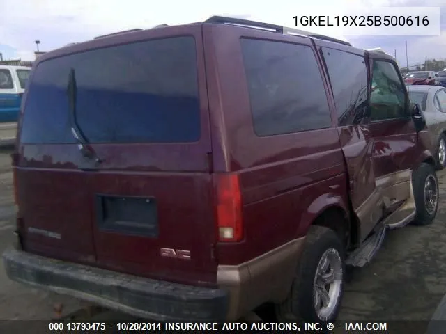 2005 GMC Safari VIN: 1GKEL19X25B500616 Lot: 13793475