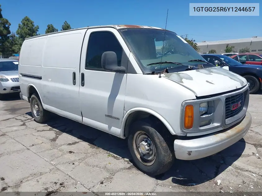 2000 GMC Savana Standard VIN: 1GTGG25R6Y1244657 Lot: 45312689