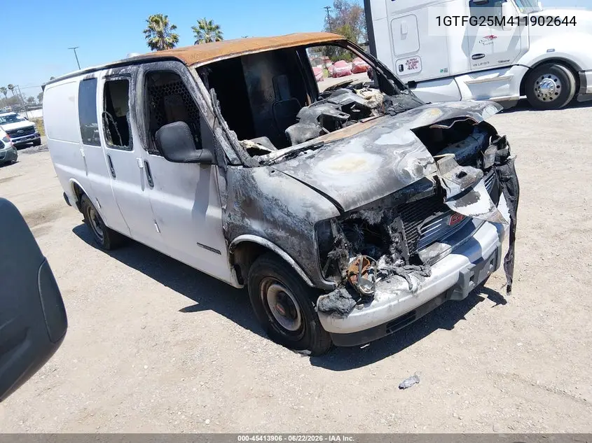 2001 GMC Savana Standard VIN: 1GTFG25M411902644 Lot: 45413906