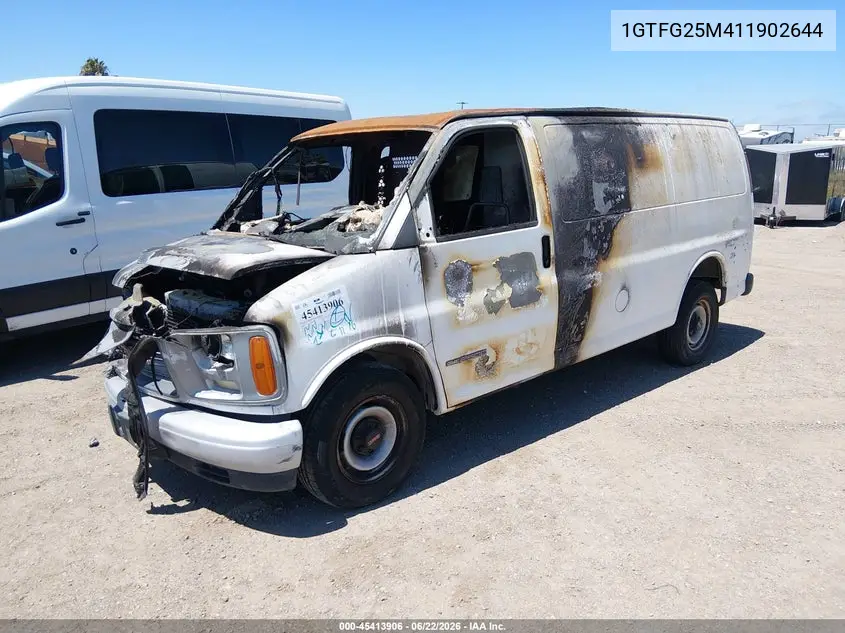 2001 GMC Savana Standard VIN: 1GTFG25M411902644 Lot: 45413906