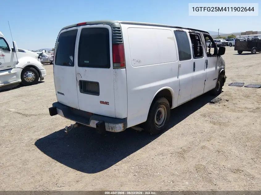 2001 GMC Savana Standard VIN: 1GTFG25M411902644 Lot: 45413906