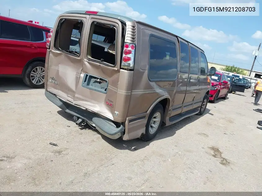 2002 GMC Savana Passenger Standard VIN: 1GDFG15M921208703 Lot: 45445125