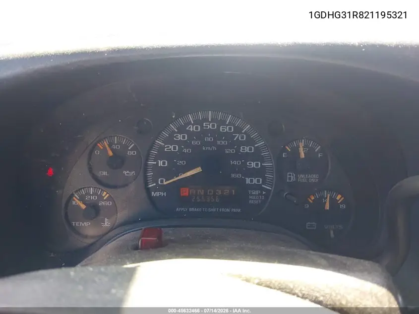 2002 GMC Savana Cutaway Standard VIN: 1GDHG31R821195321 Lot: 45632466