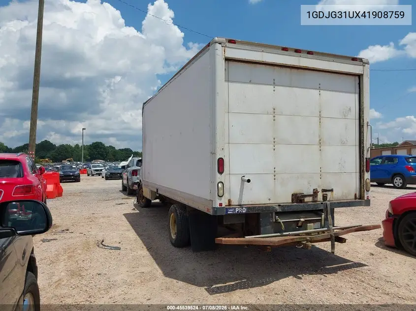 2004 GMC Savana Cutaway Standard W/C7L/C7N VIN: 1GDJG31UX41908759 Lot: 45539524