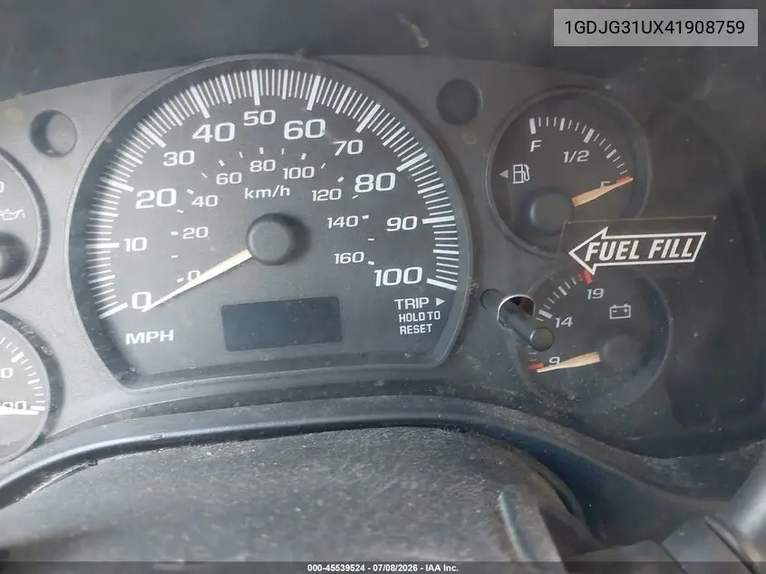 2004 GMC Savana Cutaway Standard W/C7L/C7N VIN: 1GDJG31UX41908759 Lot: 45539524