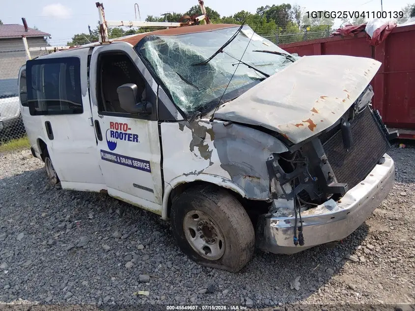 2004 GMC Savana Standard VIN: 1GTGG25V041100139 Lot: 45549607