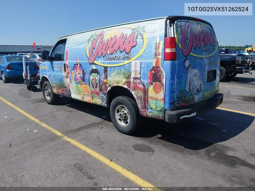 2005 GMC Savana Standard VIN: 1GTGG25VX51262524 Lot: 45333558