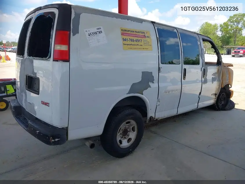 2006 GMC Savana Work Van VIN: 1GTGG25V561203236 Lot: 45358789