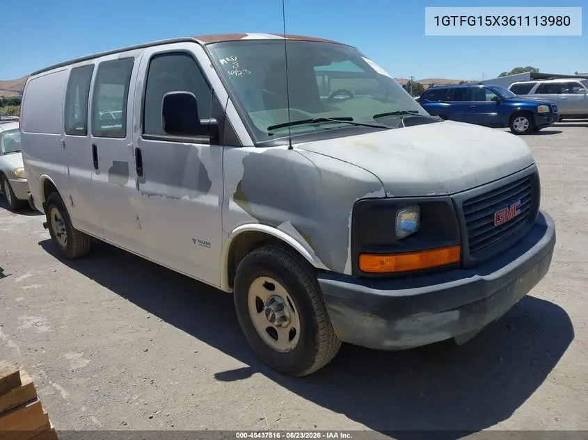 2006 GMC Savana Work Van VIN: 1GTFG15X361113980 Lot: 45437516