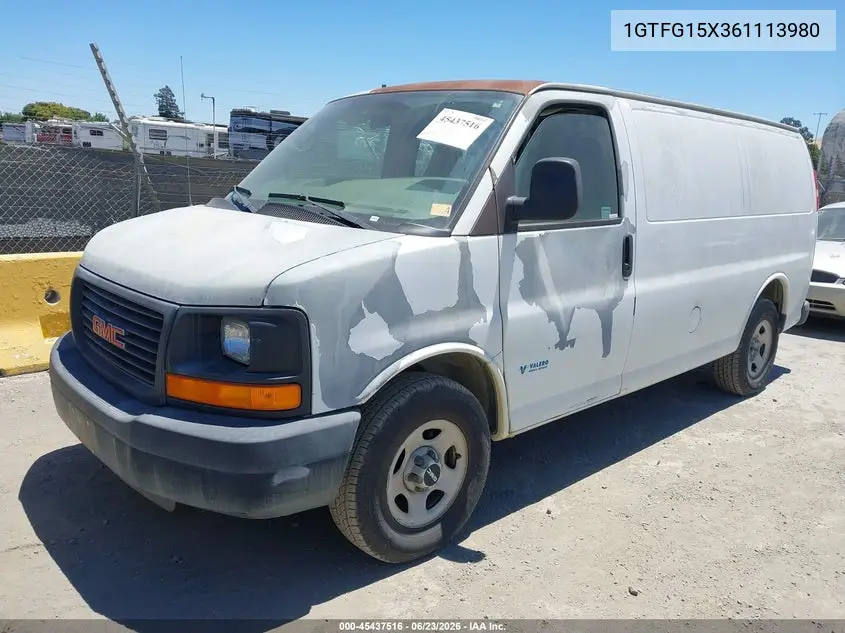 2006 GMC Savana Work Van VIN: 1GTFG15X361113980 Lot: 45437516
