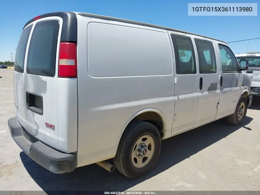 2006 GMC Savana Work Van VIN: 1GTFG15X361113980 Lot: 45437516