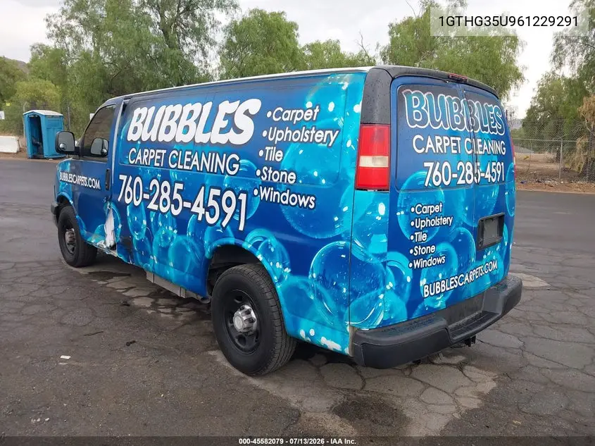 2006 GMC Savana Work Van VIN: 1GTHG35U961229291 Lot: 45582079