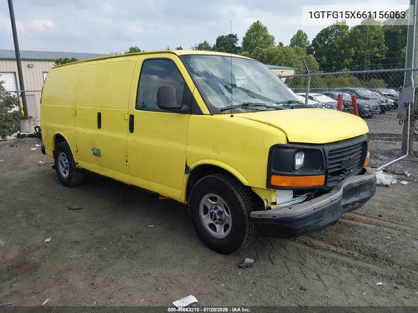 2006 GMC Savana Work Van VIN: 1GTFG15X661156063 Lot: 45663210