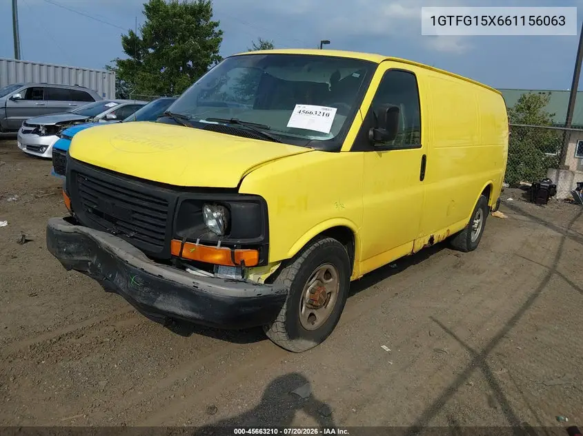 2006 GMC Savana Work Van VIN: 1GTFG15X661156063 Lot: 45663210