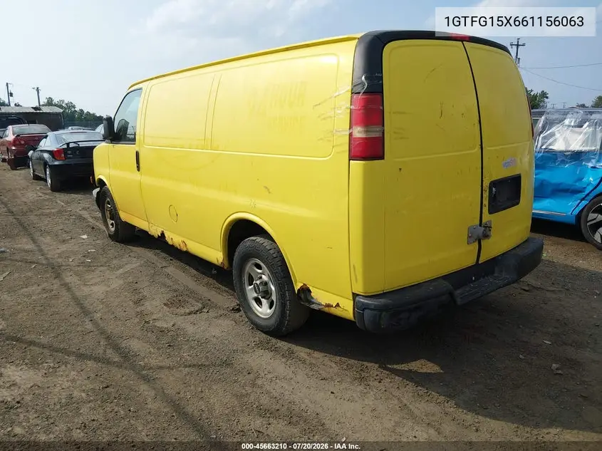 2006 GMC Savana Work Van VIN: 1GTFG15X661156063 Lot: 45663210