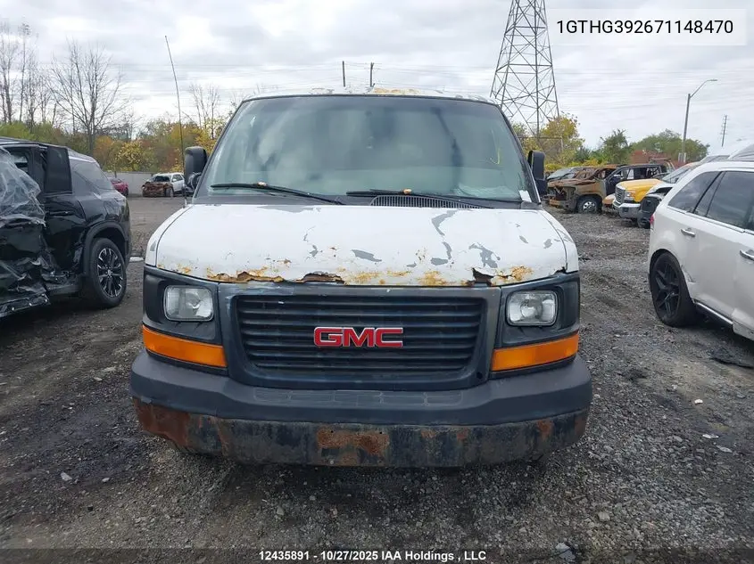 2007 GMC Savana Standard VIN: 1GTHG392671148470 Lot: 12435891