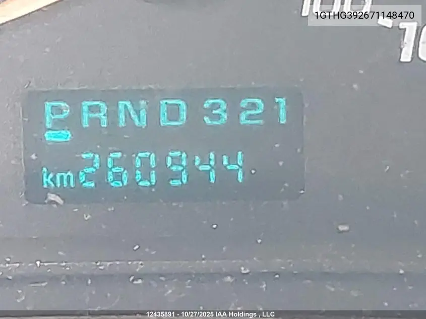 2007 GMC Savana Standard VIN: 1GTHG392671148470 Lot: 12435891