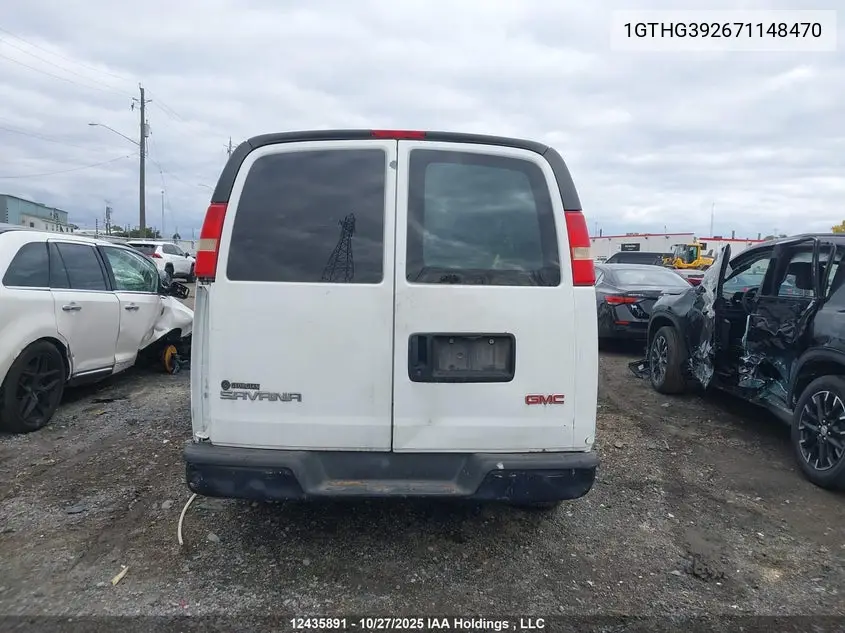 2007 GMC Savana Standard VIN: 1GTHG392671148470 Lot: 12435891
