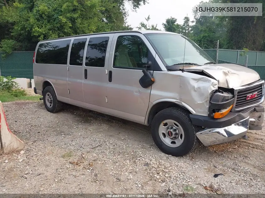 2008 GMC Savana Passenger Ls VIN: 1GJHG39K581215070 Lot: 45651161