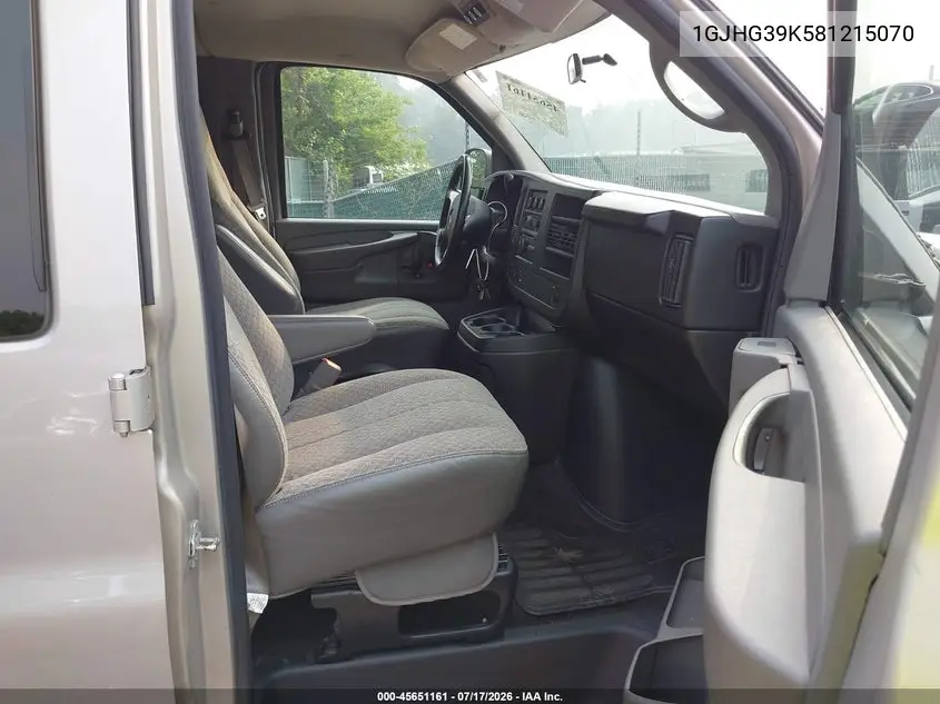 2008 GMC Savana Passenger Ls VIN: 1GJHG39K581215070 Lot: 45651161