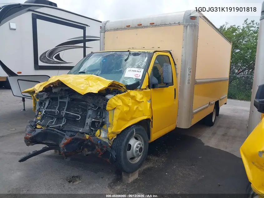 2009 GMC Savana Cutaway Work Van VIN: 1GDJG31K191901818 Lot: 45308365