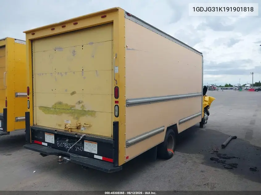 2009 GMC Savana Cutaway Work Van VIN: 1GDJG31K191901818 Lot: 45308365