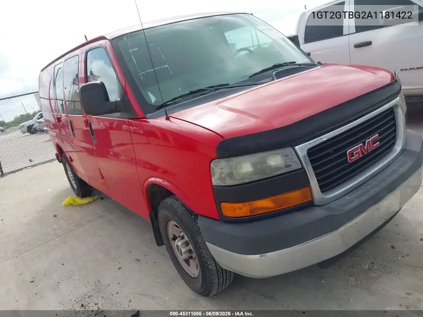 2010 GMC Savana 3500 Work Van VIN: 1GT2GTBG2A1181422 Lot: 45311006