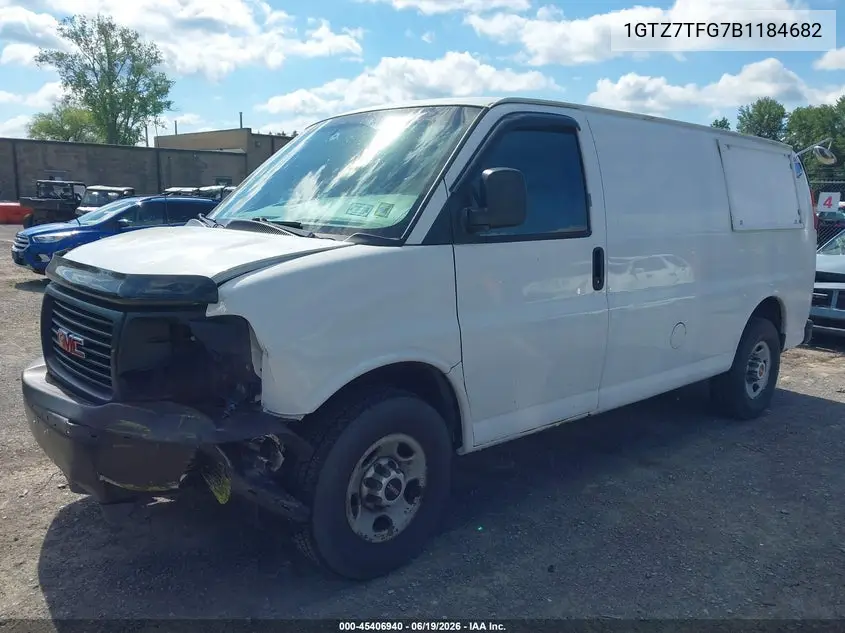 2011 GMC Savana 3500 Work Van VIN: 1GTZ7TFG7B1184682 Lot: 45406940