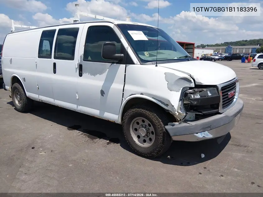 2011 GMC Savana 2500 Work Van VIN: 1GTW7GBG1B1183396 Lot: 45565313