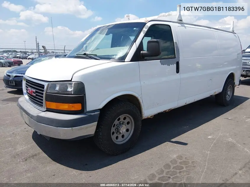 2011 GMC Savana 2500 Work Van VIN: 1GTW7GBG1B1183396 Lot: 45565313