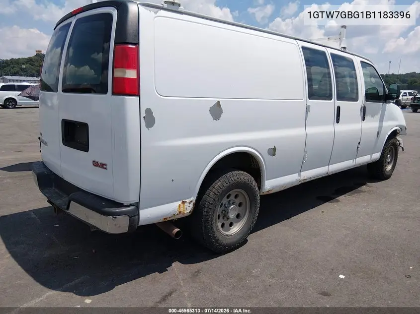 2011 GMC Savana 2500 Work Van VIN: 1GTW7GBG1B1183396 Lot: 45565313