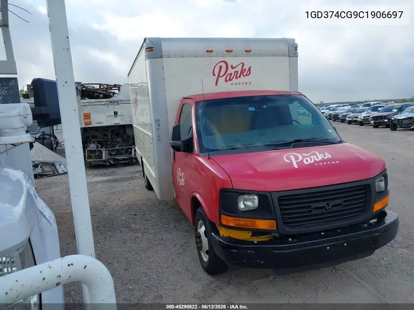 2012 GMC Savana Cutaway Work Van VIN: 1GD374CG9C1906697 Lot: 45290822
