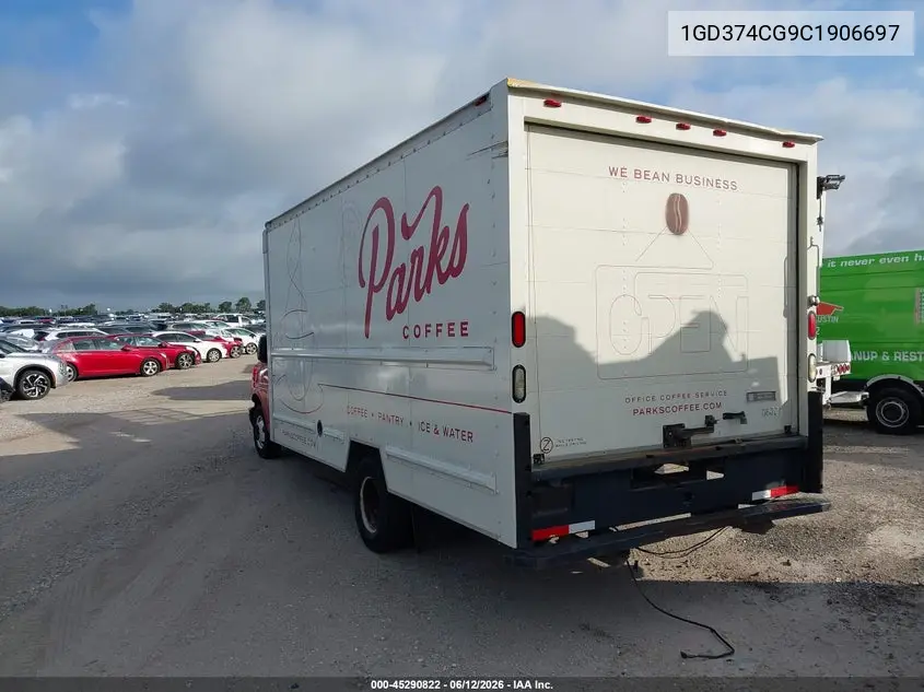 2012 GMC Savana Cutaway Work Van VIN: 1GD374CG9C1906697 Lot: 45290822