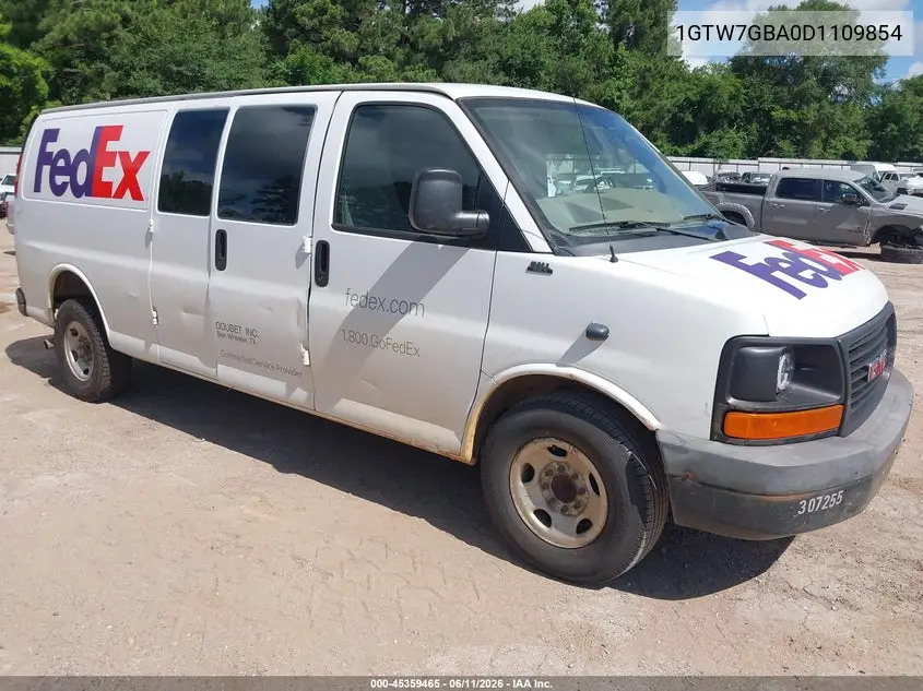 2013 GMC Savana 2500 Work Van VIN: 1GTW7GBA0D1109854 Lot: 45359465