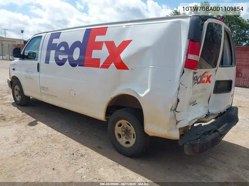 2013 GMC Savana 2500 Work Van VIN: 1GTW7GBA0D1109854 Lot: 45359465