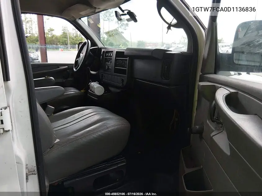 2013 GMC Savana Work Van VIN: 1GTW7FCA0D1136836 Lot: 45652106