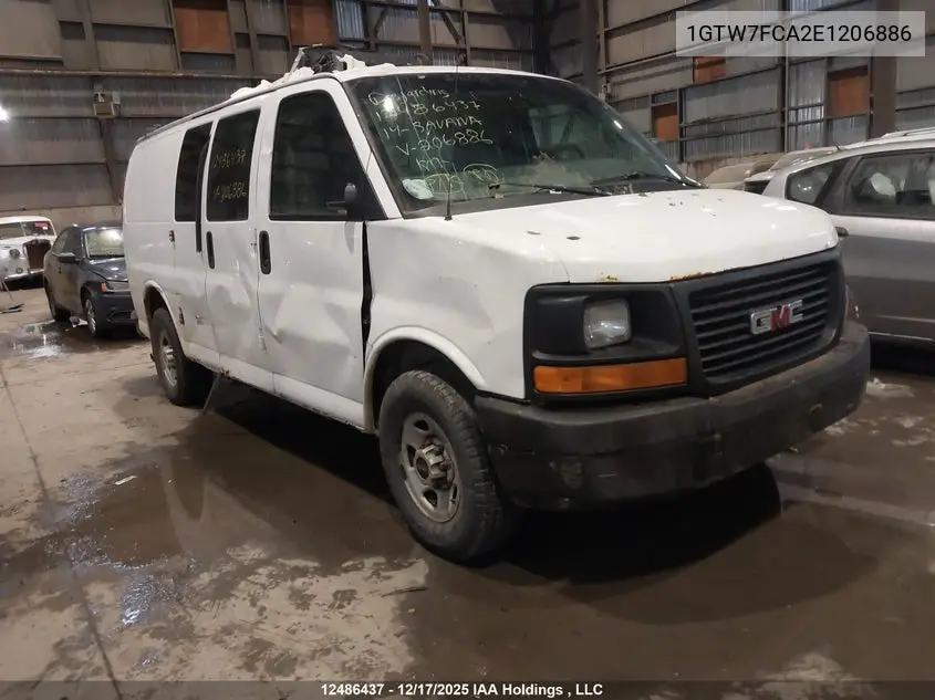 2014 GMC Savana G2500 VIN: 1GTW7FCA2E1206886 Lot: 12486437