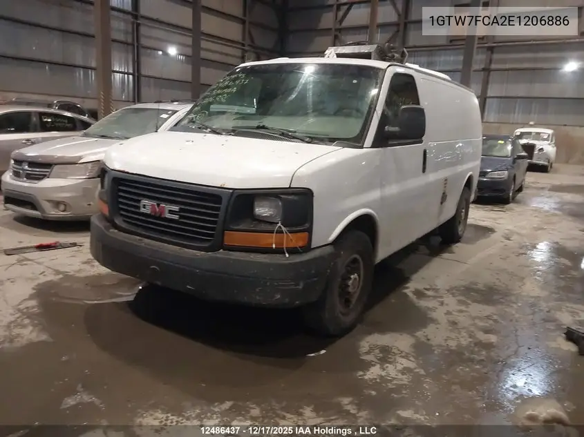 2014 GMC Savana G2500 VIN: 1GTW7FCA2E1206886 Lot: 12486437