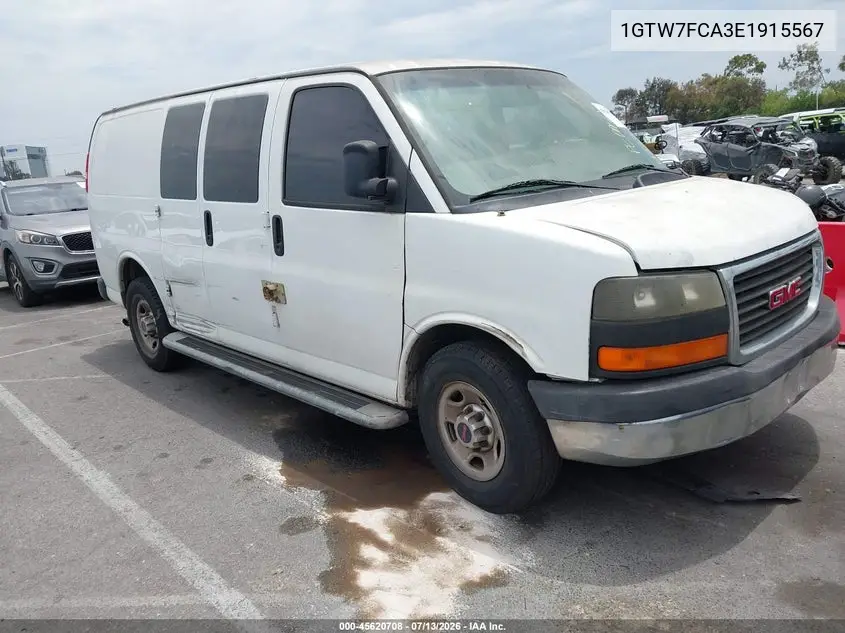 2014 GMC Savana 2500 Work Van VIN: 1GTW7FCA3E1915567 Lot: 45620708