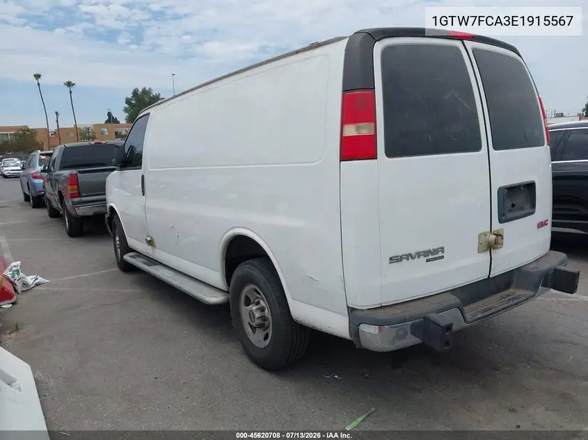 2014 GMC Savana 2500 Work Van VIN: 1GTW7FCA3E1915567 Lot: 45620708