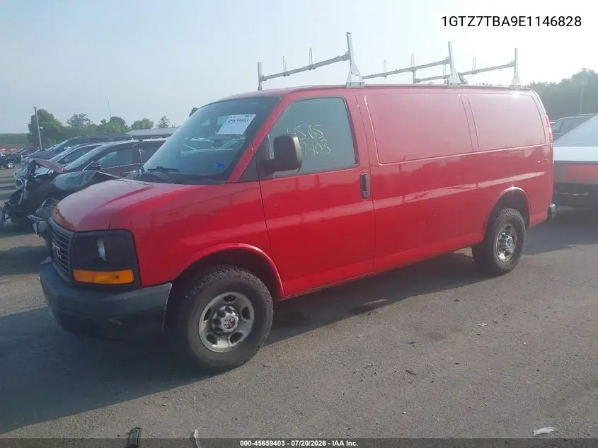 2014 GMC Savana 3500 Work Van VIN: 1GTZ7TBA9E1146828 Lot: 45659403