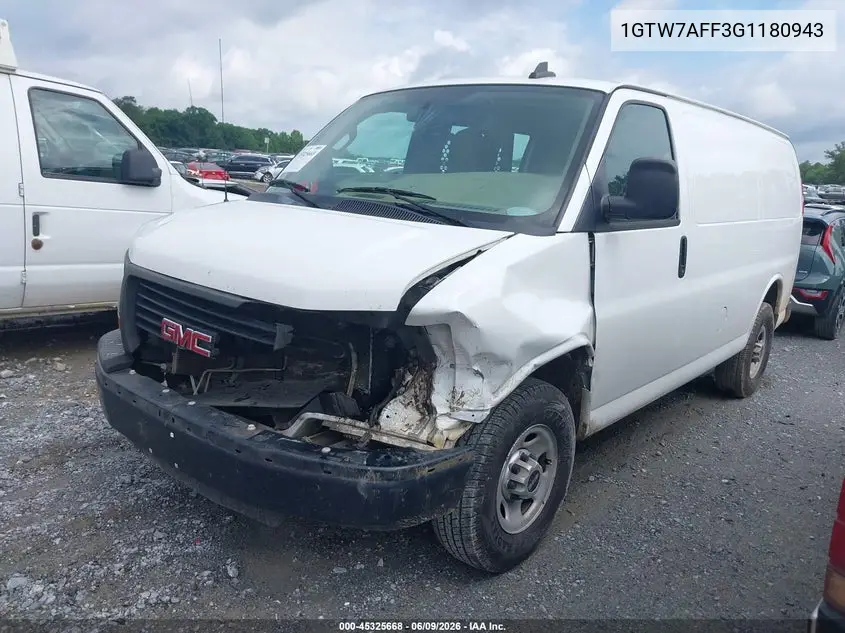 2016 GMC Savana 2500 Work Van VIN: 1GTW7AFF3G1180943 Lot: 45325668