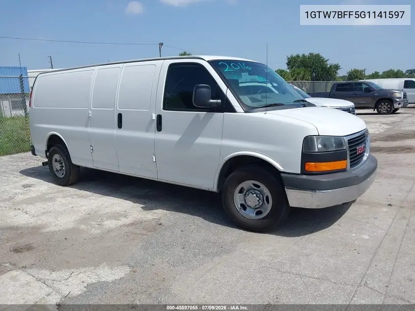 2016 GMC Savana 2500 1Wt VIN: 1GTW7BFF5G1141597 Lot: 45597055
