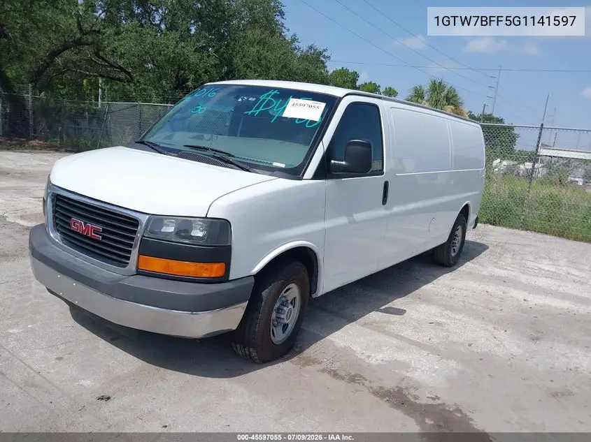 2016 GMC Savana 2500 1Wt VIN: 1GTW7BFF5G1141597 Lot: 45597055