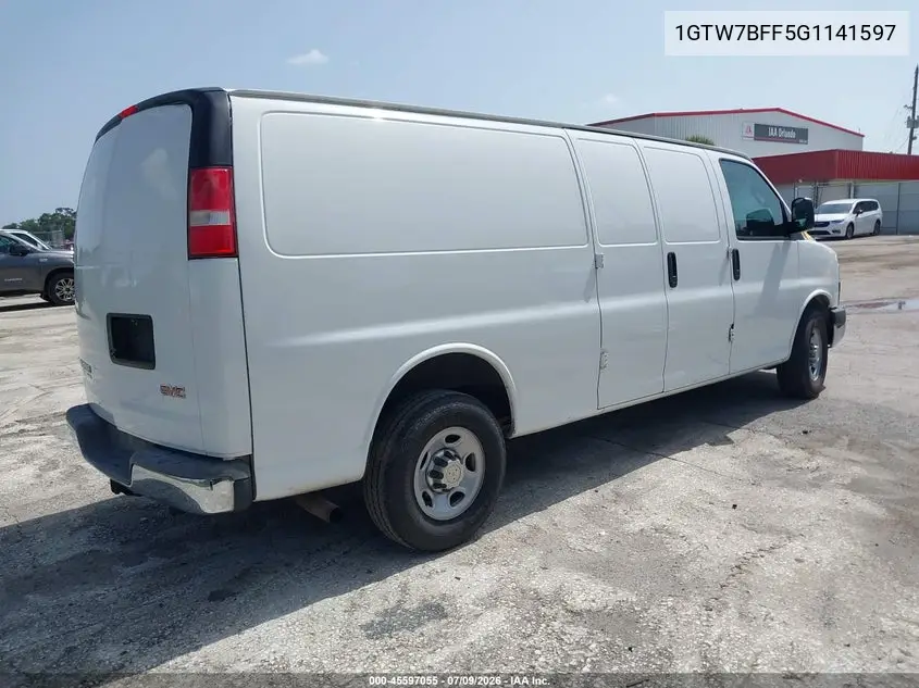 2016 GMC Savana 2500 1Wt VIN: 1GTW7BFF5G1141597 Lot: 45597055